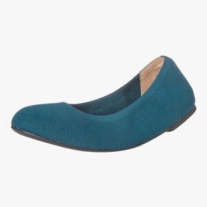 NWT Amazon Essentials Women's 8.5 Dark Turquoise Knit Ballet Flat